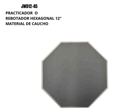 PRACTICADOR O REBOTADOR OCTAGONAL PARA BATERISTA DE 12\" JWD12-45