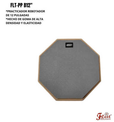 FLEET MUSIC | PRACTICADOR DE 12&quot; HECHO DE GOMA DE ALTA DENSIDAD Y ELASTICIDAD