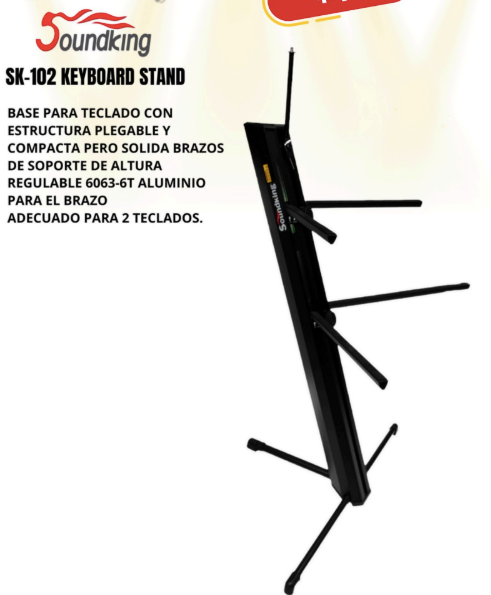 SOUNDKING | BASE PARA TECLADO DESMONTABLE PROFESIONAL (TIPO ULTIMATE)