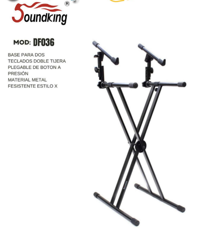 SOUNDKING | BASE PARA TECLADO  DOBLE REFORZADA