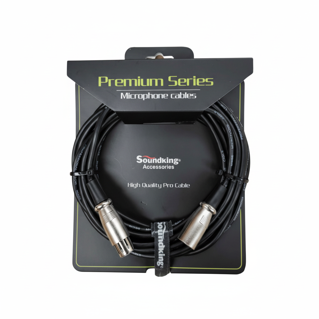 SOUNDKING | CABLE PARA MICRÓFONO DE ALTA 6MTS.  XLR A PLUG