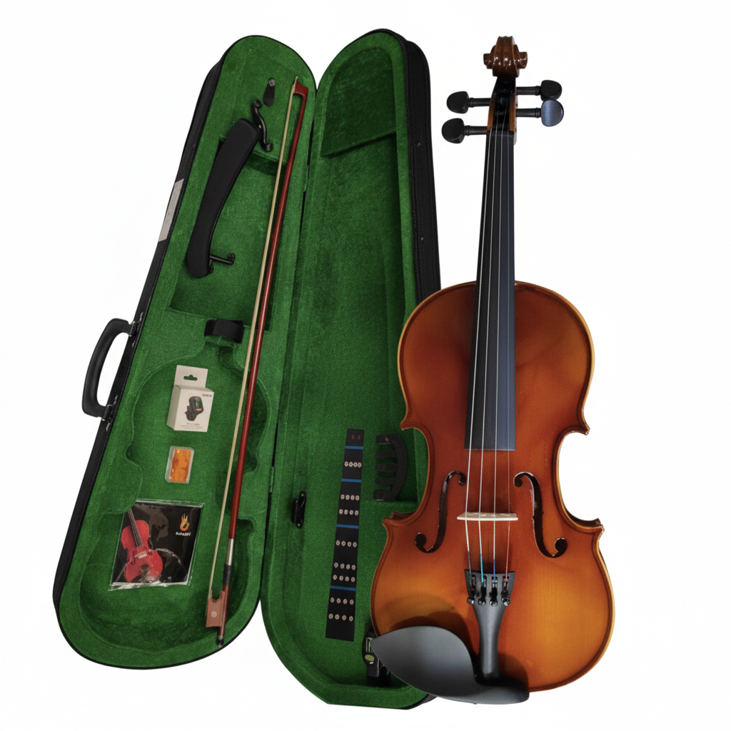 PARIS | VIOLÍN CON TAPA MACIZA DE ABETO, ACABADO MATE EN COLOR NATURAL Y PARTES DE ÉBANO. 4/4