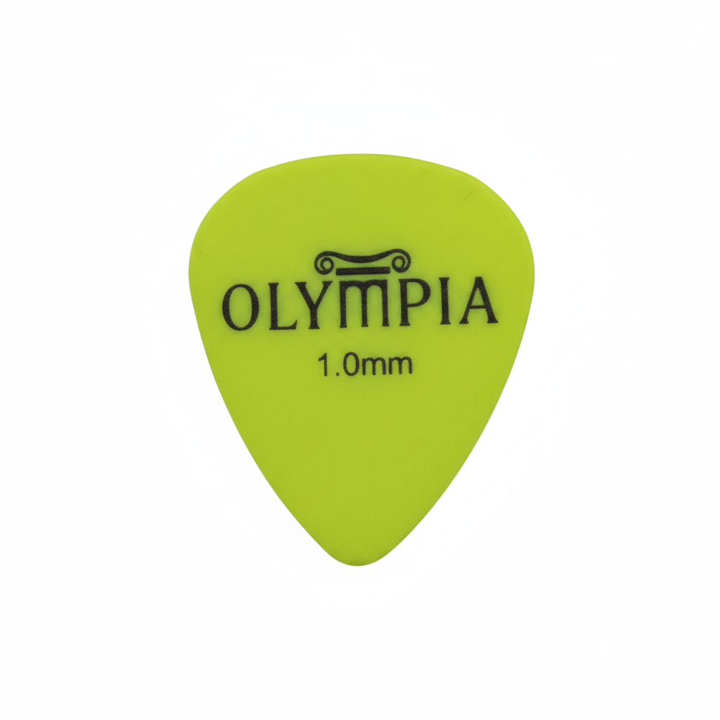 OLYMPIA | PLUMILLAS TIPO TORTEX EN FORMA DE GOTA, COLOR VERDE-AMARILLO, 1.00MM. PAQUETE DE 20 PIEZAS.