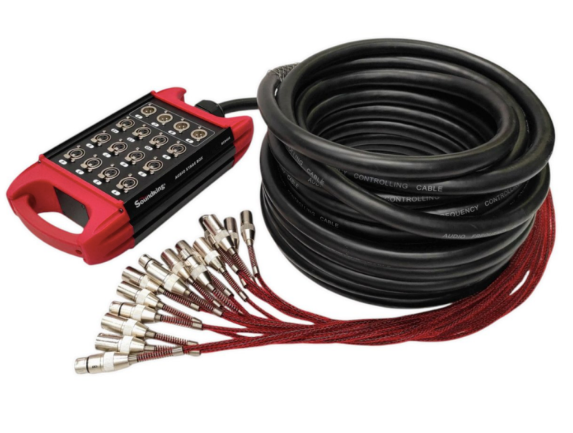 SOUNDKING | Cable medusa 12 vías XLR input + 4 vías XLR output 20M