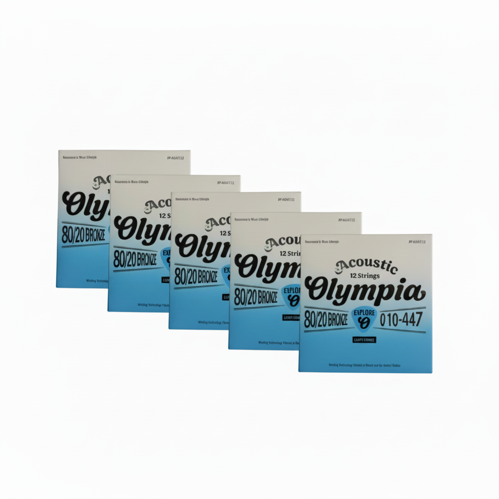 OLYMPIA |  CUERDAS PARA GUITARRA DE 12 CUERDAS, 80/20BRZ, 010-047