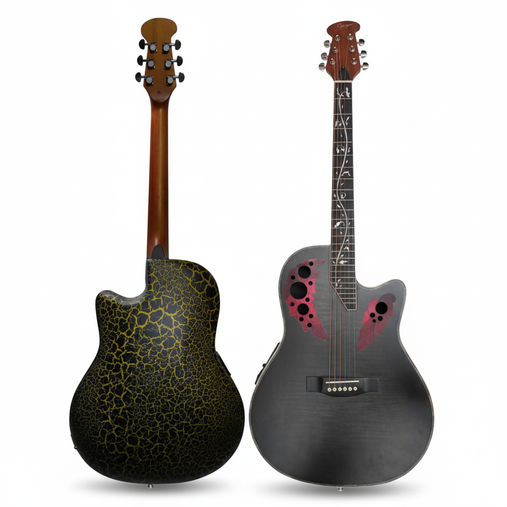 SMIGER | GUITARRA ELECTROACÚSTICA ESTILO OVATION DE 40 PULGADAS