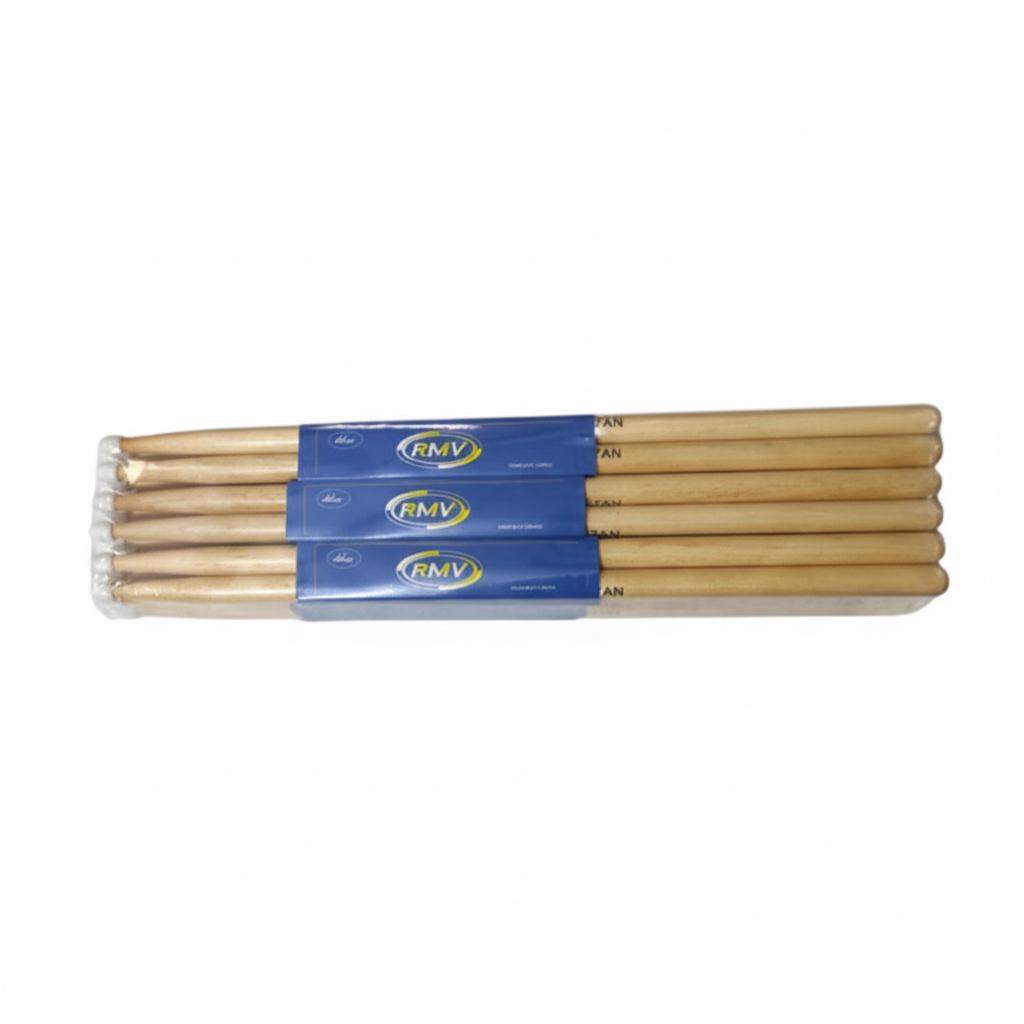 ＤＲＵＭＴΣ | BAQUETAS DE MAPLE COLOR NATURAL 7AN PUNTA NYLON
