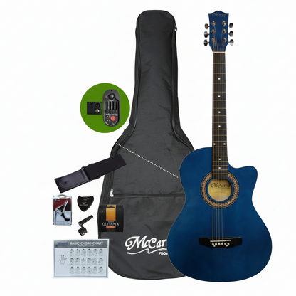 MUSICARTNEY | GUITARRA ELECTROACÚSTICA COLOR AZUL