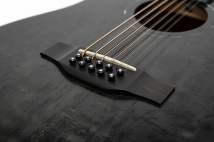MUSICARTNEY | GUITARRA ELECTROACÚSTICA DE 12 CUERDAS  ALTO BRILLO COLOR NEGRO