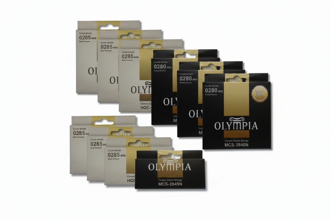 OLYMPIA | CUERDAS DE NYLON PARA GUITARRA CLÁSICA, TENSIÓN NORMAL CALIBRE .028 -.045