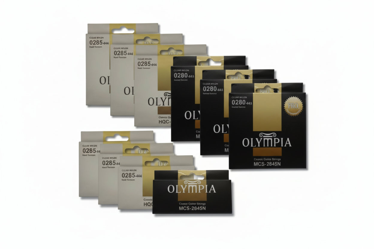 OLYMPIA | CUERDAS DE NYLON PARA GUITARRA CLÁSICA, TENSIÓN NORMAL CALIBRE .028 -.045