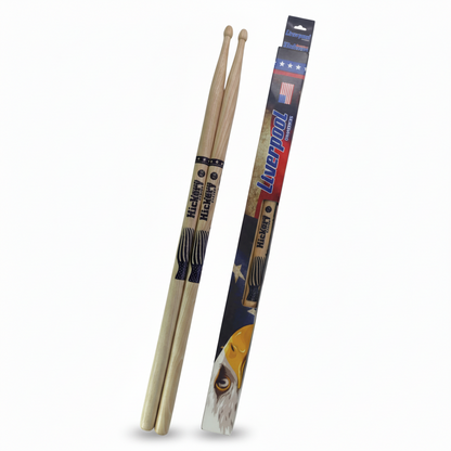 LIVERPOOL | BAQUETAS SERIE HICKORY 7A PUNTA DE MADERA MARCA LIVERPOOL