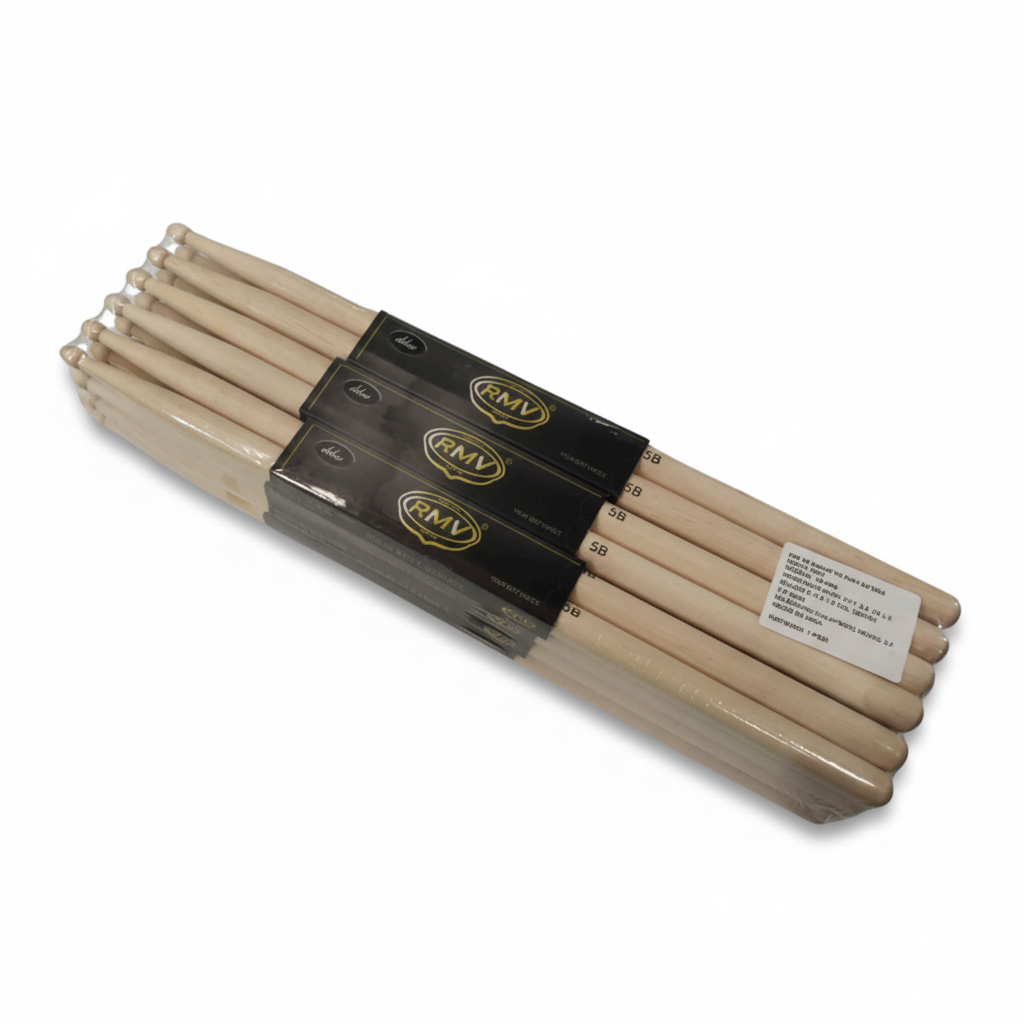 FLEET | BAQUETAS DE MAPLE COLOR NATURAL 5BN PUNTA DE NYLON D:15MM