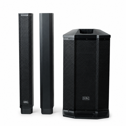 Soundking Artos 1200 Sistema Lineal de Audio 600w 4 Canales Bluetooth CON FUNDA