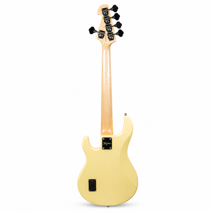 Bajo eléctrico activo Tagima TBM-5 en color Blanco Olímpico