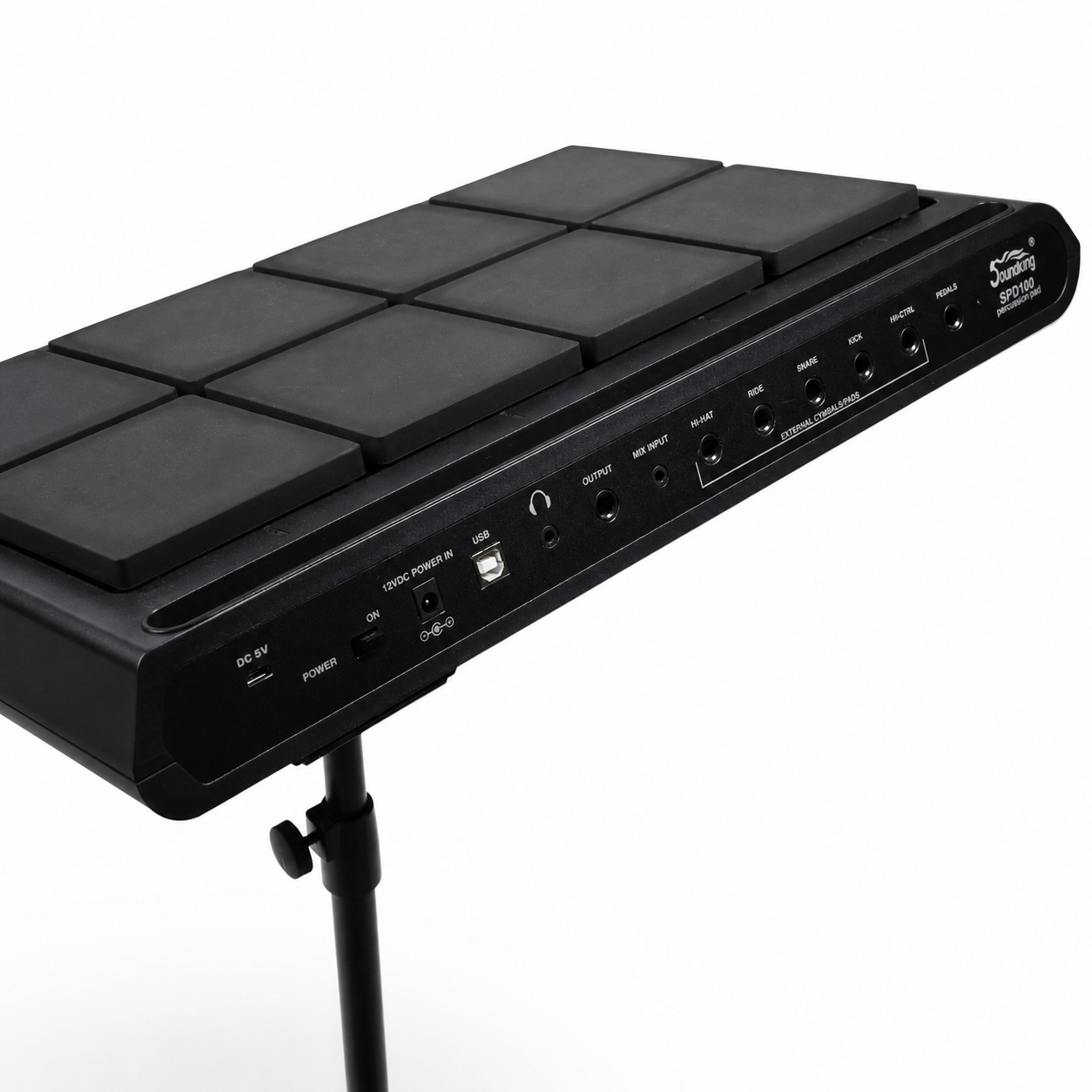 Soundking SPD100 – Pad de Percusión Electrónica con Base, Funda y Pedales