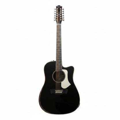 TAGIMA | GUITARRA ELECTROACÚSTICA DE 12 CUERDAS COLOR NEGRO. SIERREÑA