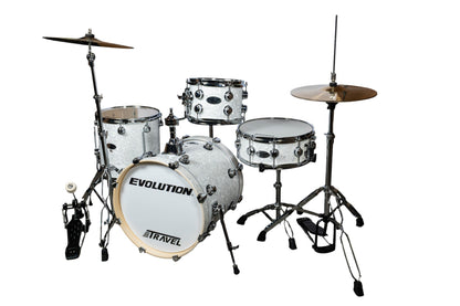 EVOLUTION | BATERÍA EVOLUTION TRAVEL FABRICADA EN MADERA DE ARCE COLOR BLANCO