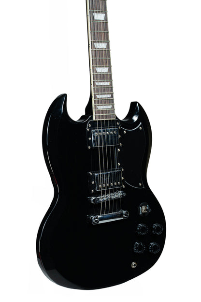 MUSICARTNEY | GUITARRA ELÉCTRICA E-SG NEGRO BRILLANTE
