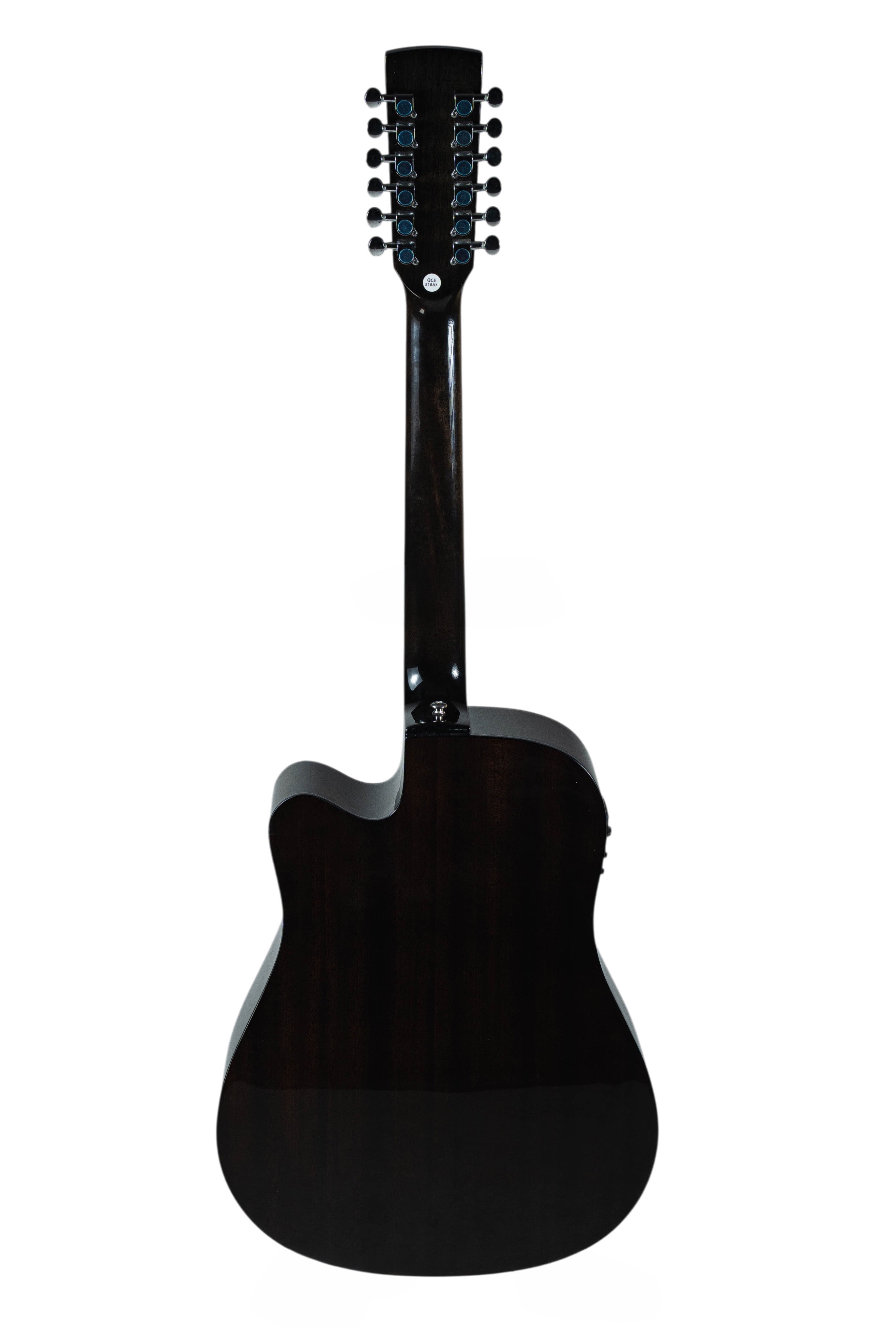 MUSICARTNEY | GUITARRA ELECTROACÚSTICA DE 12 CUERDAS NEGRA