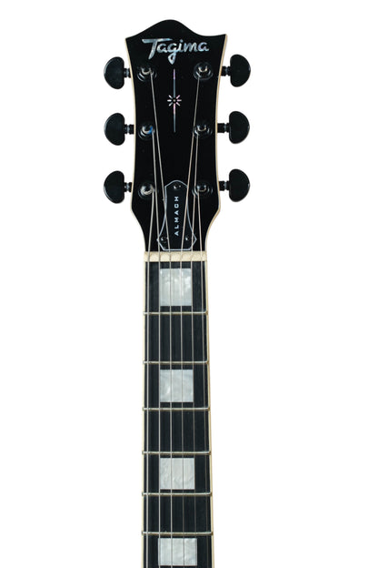 Tagima Guitarra eléctrica tipo LP Almach de 6 cuerdas Azul Translucido