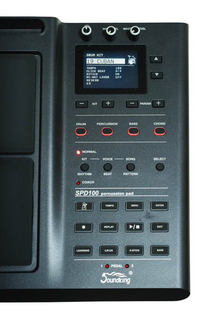 SOUNDKING | PAD DE PERCUSIÓN CON PANTALLA TFT LCD DE 2.8".
