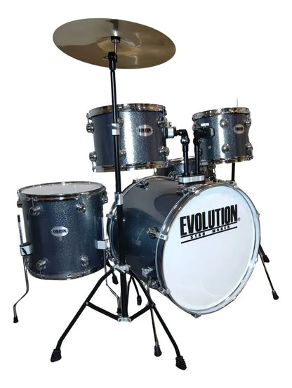 EVOLUTION | BATERÍA EVOLUTION STARMAKER FABRICADA EN MADERA DE ARCE COLOR AZUL.