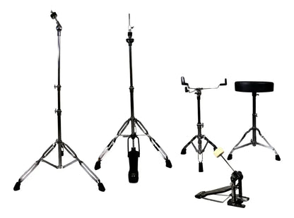 EVOLUTION | BATERIA NYTRO X FACTOR 5 PZAS. 10\" 12\" 14\" 16\" 22\" (AROS DE MADERA 22\") COLOR STRATA WHITE