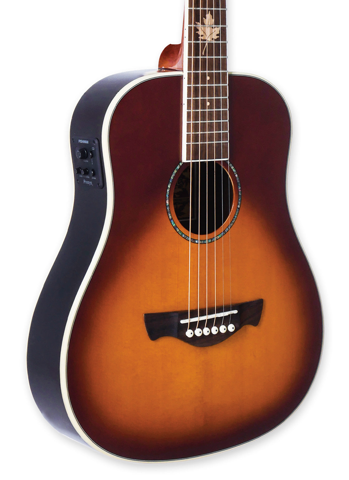 TAGIMA | GUITARRA ELECTROACUSTICA DE VIAJE 3/4, SERIE CANADA, COLOR SOMBREADO