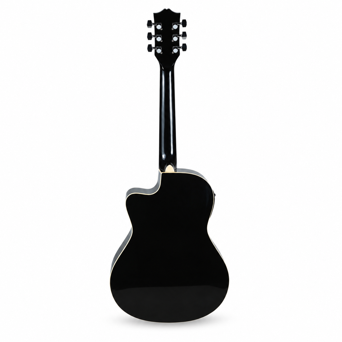 Musicartney guitarra electroacústica CG-851 slim cuerdas de metal color negro