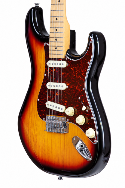 Tagima guitarra eléctrica TG-530 Sunburst con mica Tortoise