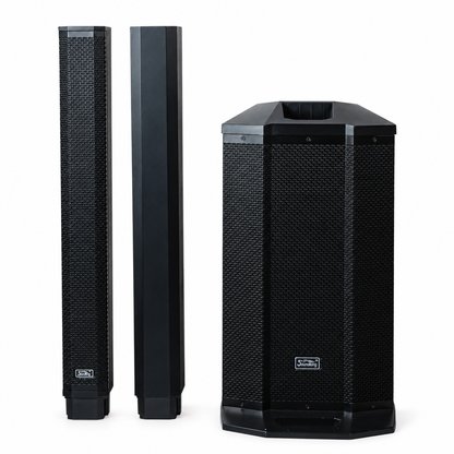Soundking | Artos 1200 Sistema Lineal de Audio 600w 4 Canales Bluetooth con funda
