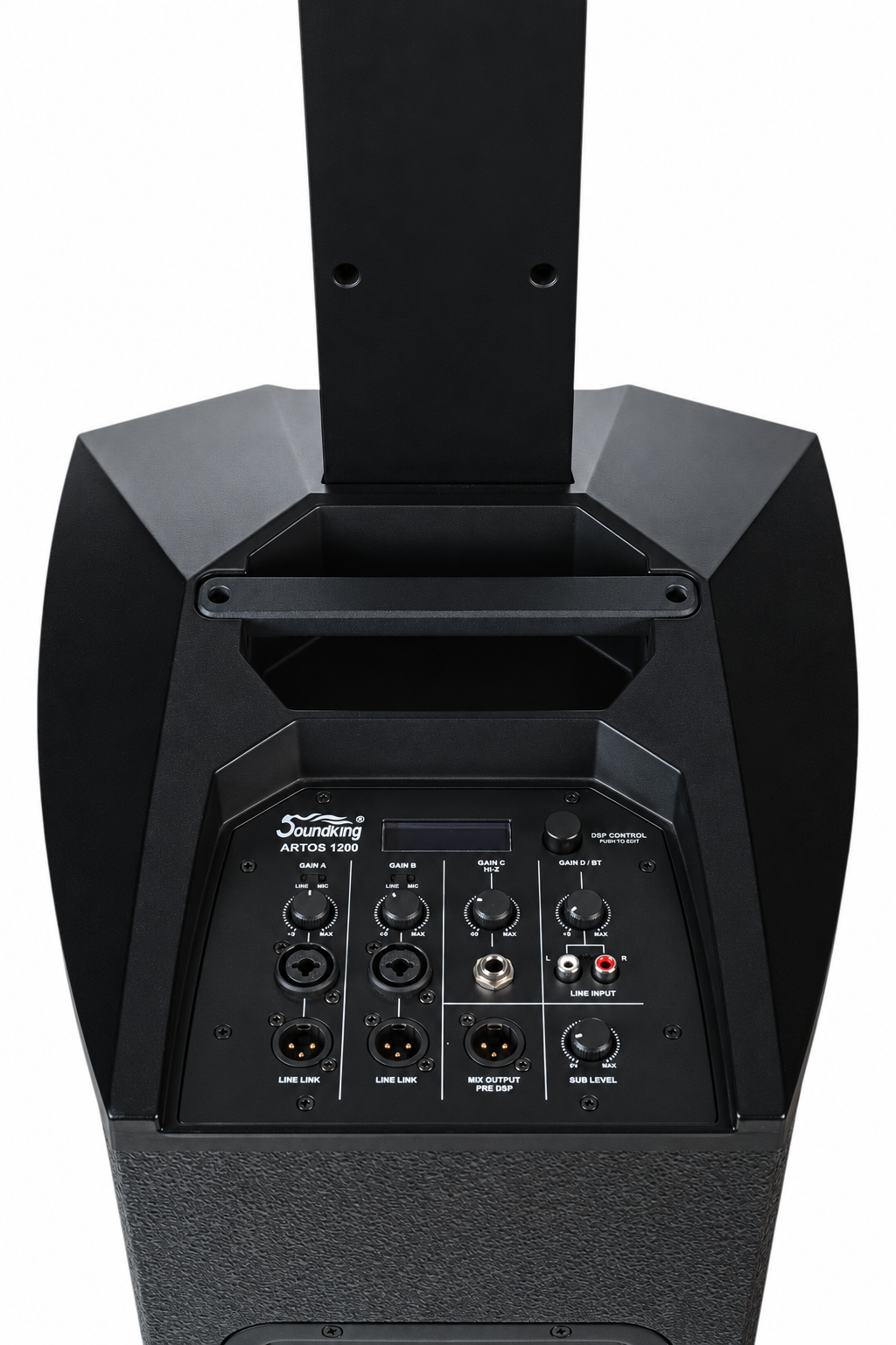 Soundking | Artos 1200 Sistema Lineal de Audio 600w 4 Canales Bluetooth con funda