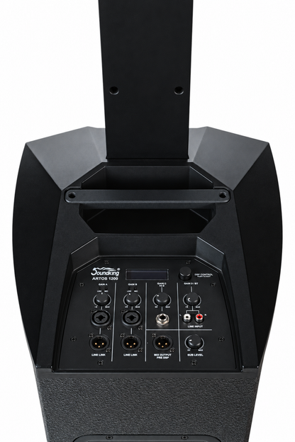 Soundking | Artos 1200 Sistema Lineal de Audio 600w 4 Canales Bluetooth con funda