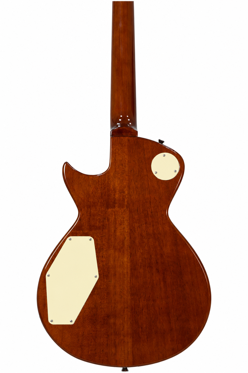 Tagima Guitarra eléctrica Mirach Flamed de 6 cuerdas Transparent Amber con estuche