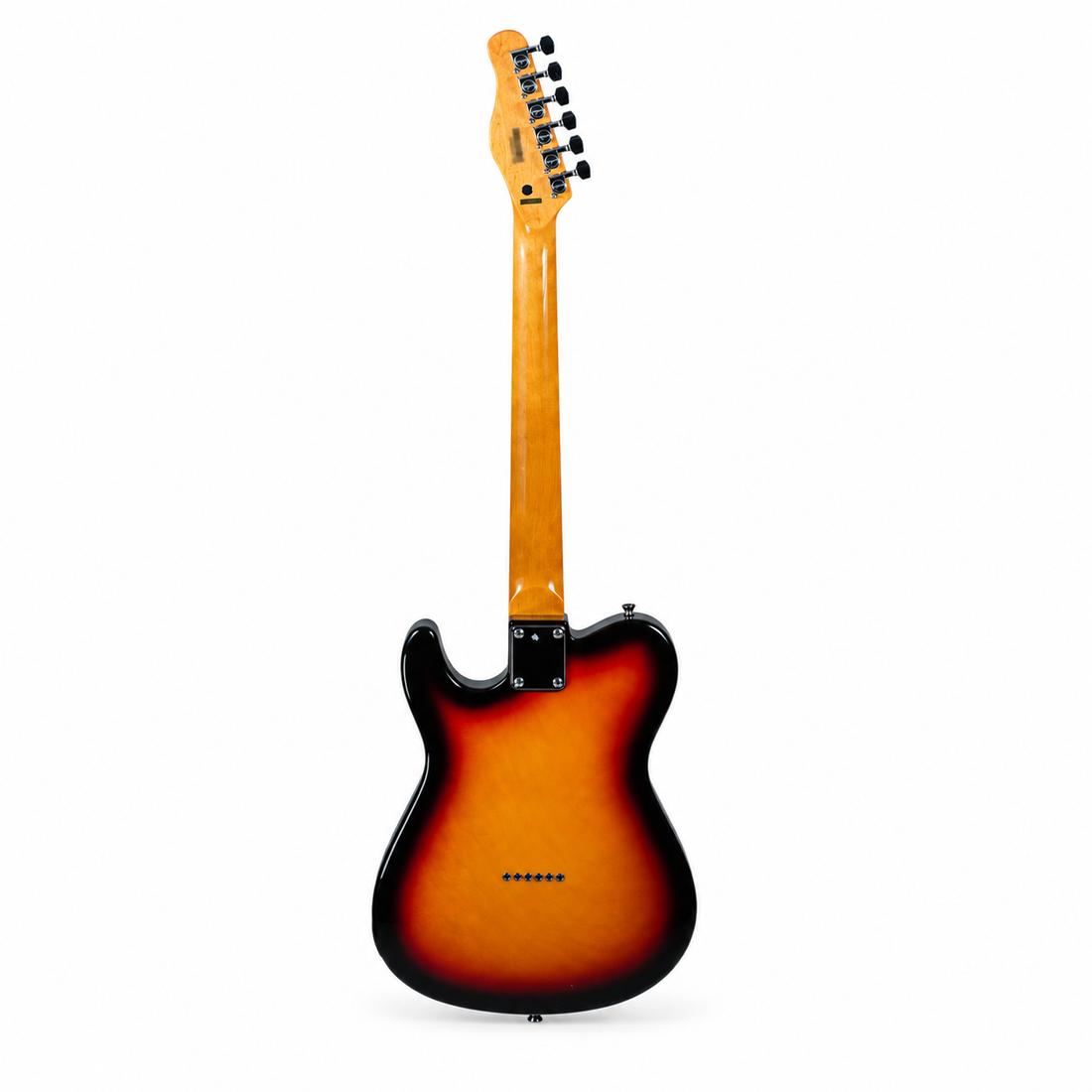 TAGIMA Guitarra eléctrica TW-55 de 6 cuerdas Sunburst con mica blanca
