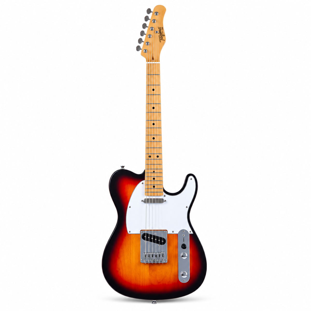 Tagima guitarra eléctrica T 550 SB de 6 cuerdas sunburst con mica blanca