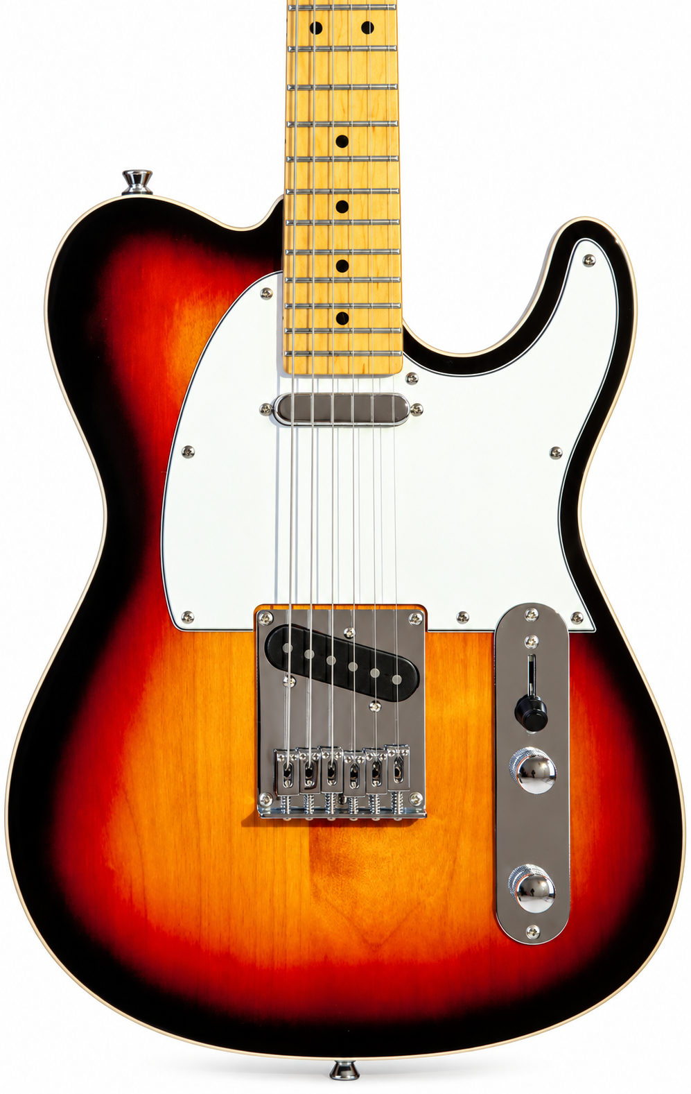 Tagima guitarra eléctrica T 550 SB de 6 cuerdas sunburst con mica blanca