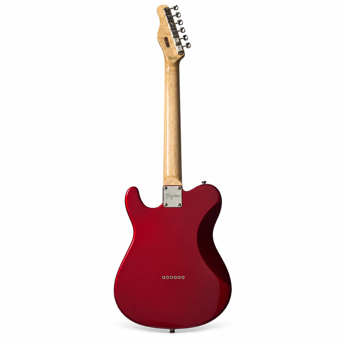 Tagima guitarra eléctrica T 550 CA de 6 cuerdas Roja con mica blanca