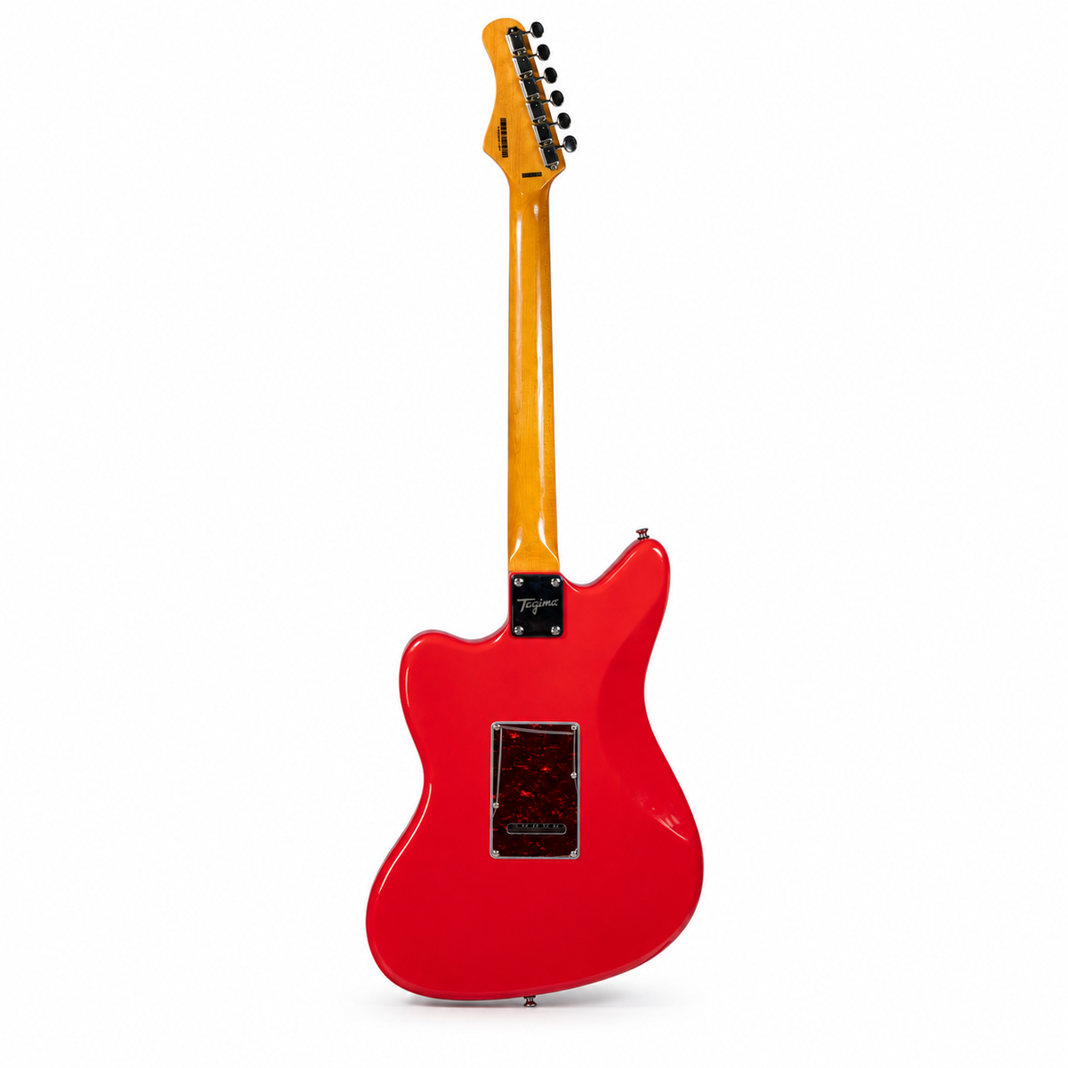 Tagima guitarra eléctrica TW-61 Rojo Fiesta con mica tortoise y pastillas P-90