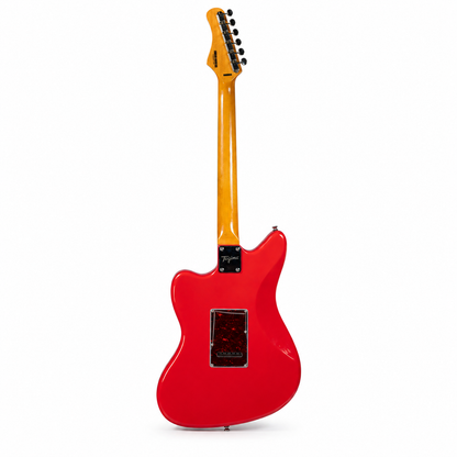 Tagima guitarra eléctrica TW-61 Rojo Fiesta con mica tortoise y pastillas P-90