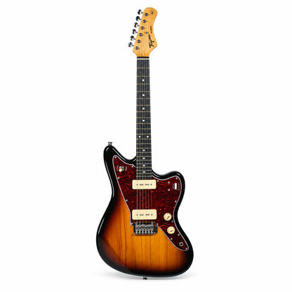 Tagima guitarra eléctrica TW-61 Sunburst con mica tortoise y pastillas P-90