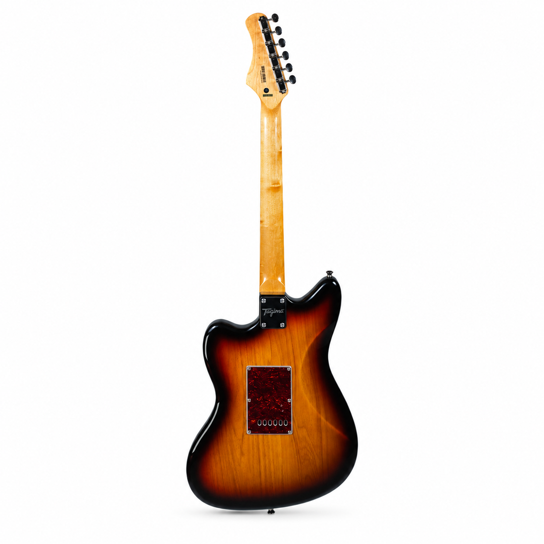 Tagima guitarra eléctrica TW-61 Sunburst con mica tortoise y pastillas P-90