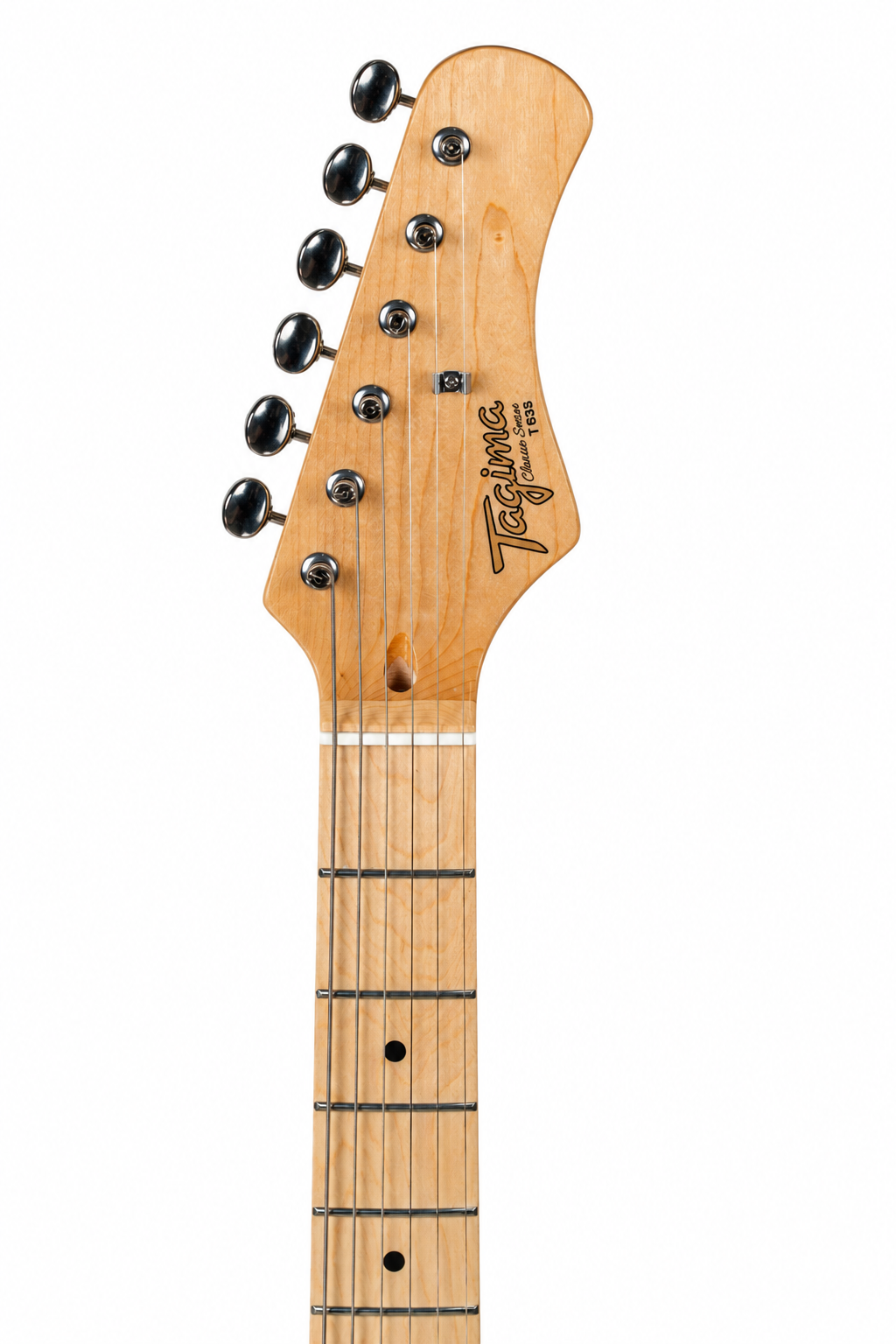 Tagima Guitarra eléctrica T635 color Negro con mica blanca