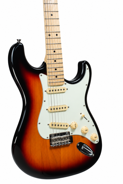 Tagima Guitarra eléctrica T635 color sunburst con mica blanca