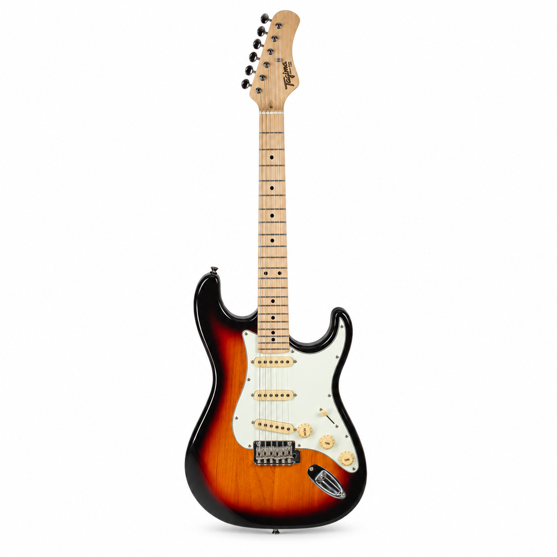 Tagima Guitarra eléctrica T635 color sunburst con mica blanca