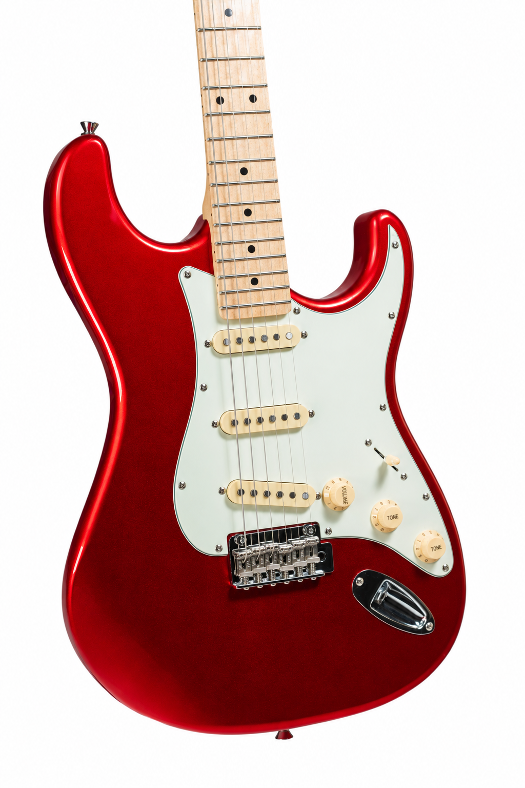 Tagima Guitarra eléctrica T635 color Metallic Red con mica blanca