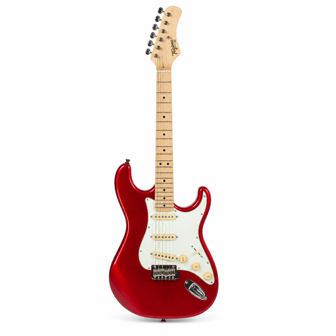 Tagima Guitarra eléctrica T635 color Metallic Red con mica blanca