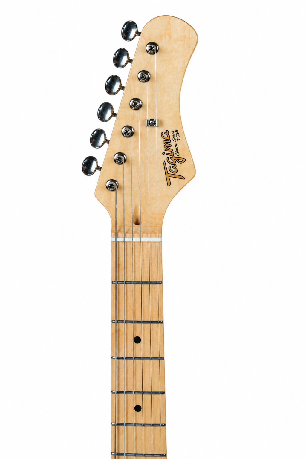 Tagima Guitarra eléctrica T635 color Metallic Red con mica blanca