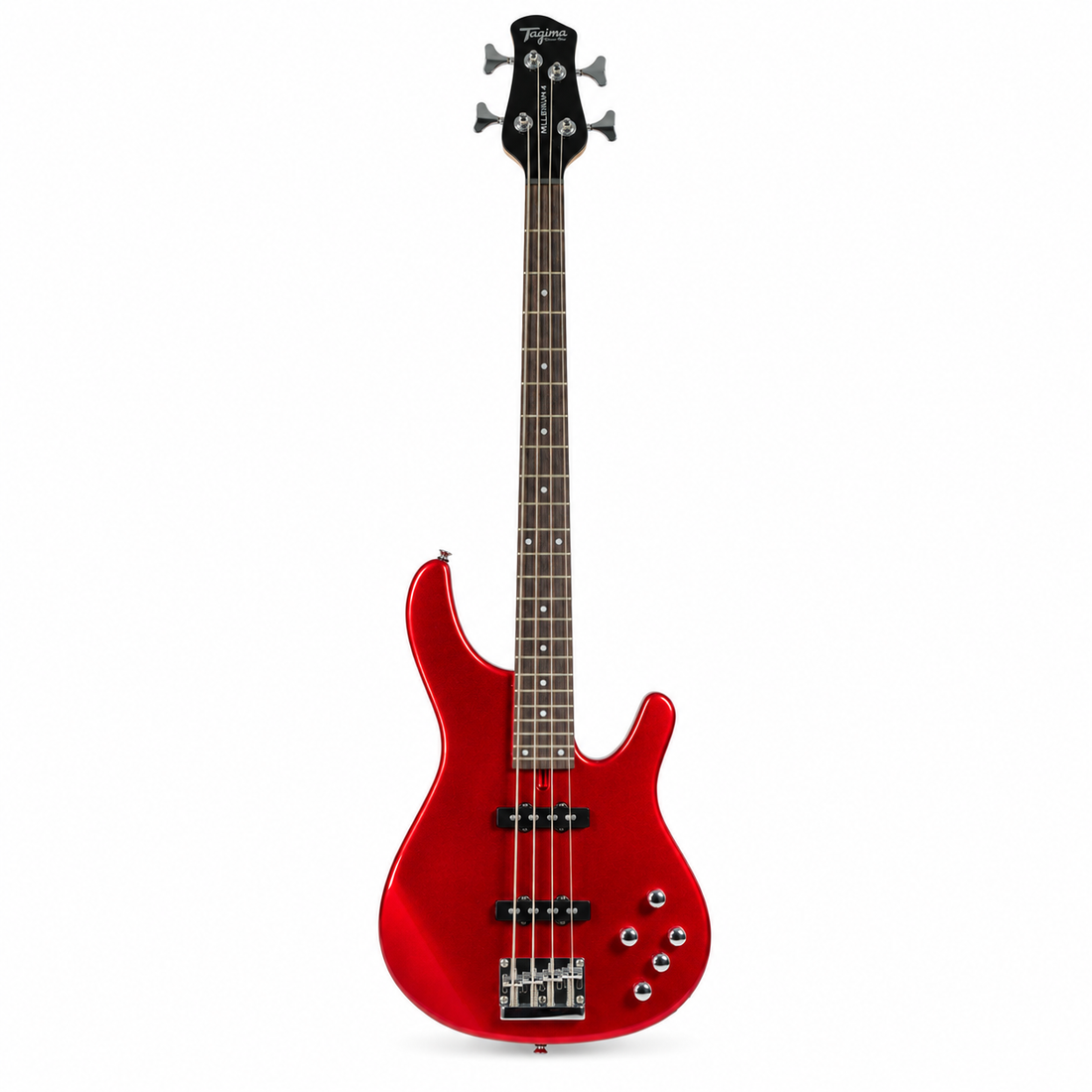 Tagima bajo Millenium de 4 cuerdas classic series color rojo metálico